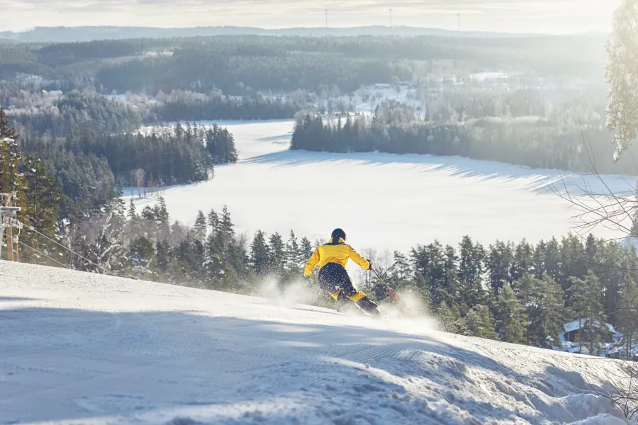 Skidåkare i Isaberg